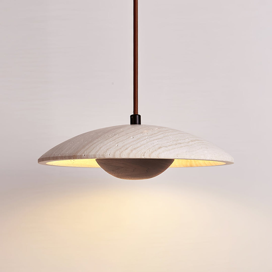 Lampa Wisząca Solara z Drewna