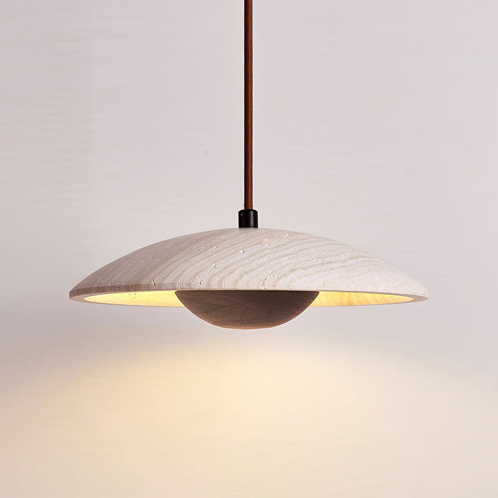 Lampa Wisząca Solara z Drewna