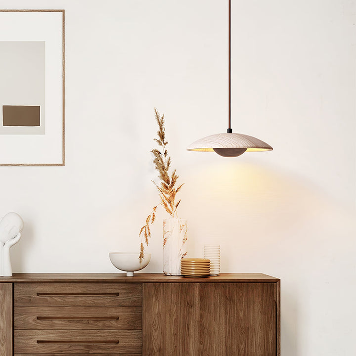 Lampa Wisząca Solara z Drewna
