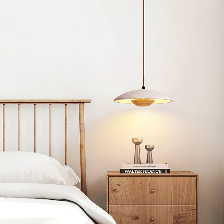 Lampa Wisząca Solara z Drewna