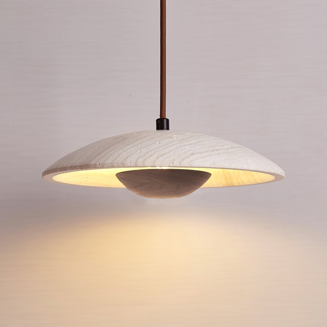 Lampa Wisząca Solara z Drewna