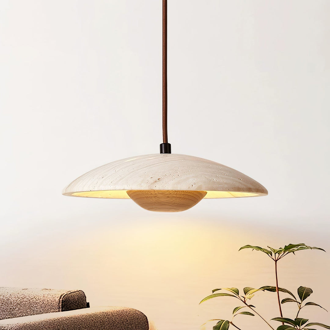 Lampa Wisząca Solara z Drewna