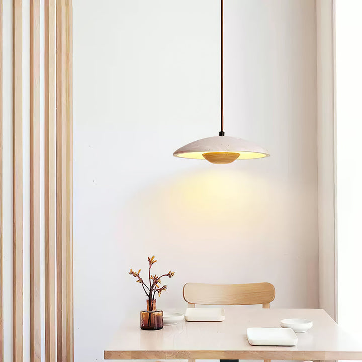 Lampa Wisząca Solara z Drewna