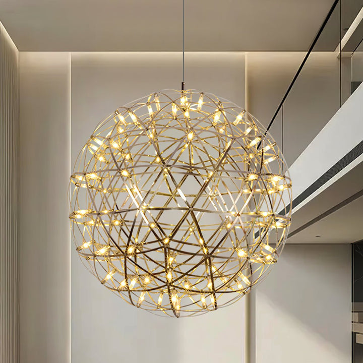 Złota Lampa Wisząca Spark Ball