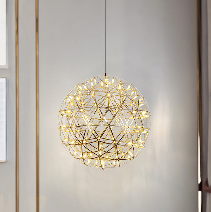 Złota Lampa Wisząca Spark Ball