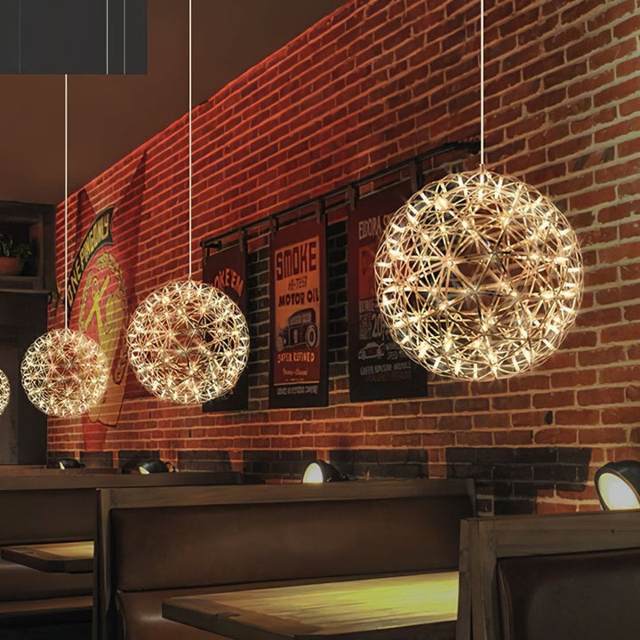 Złota Lampa Wisząca Spark Ball