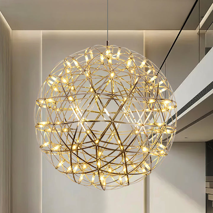 Złota Lampa Wisząca Spark Ball