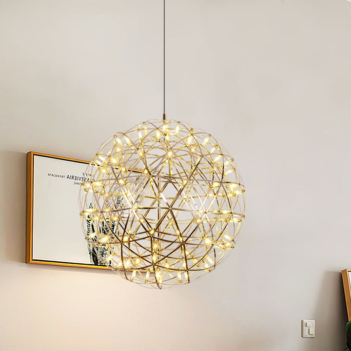 Złota Lampa Wisząca Spark Ball