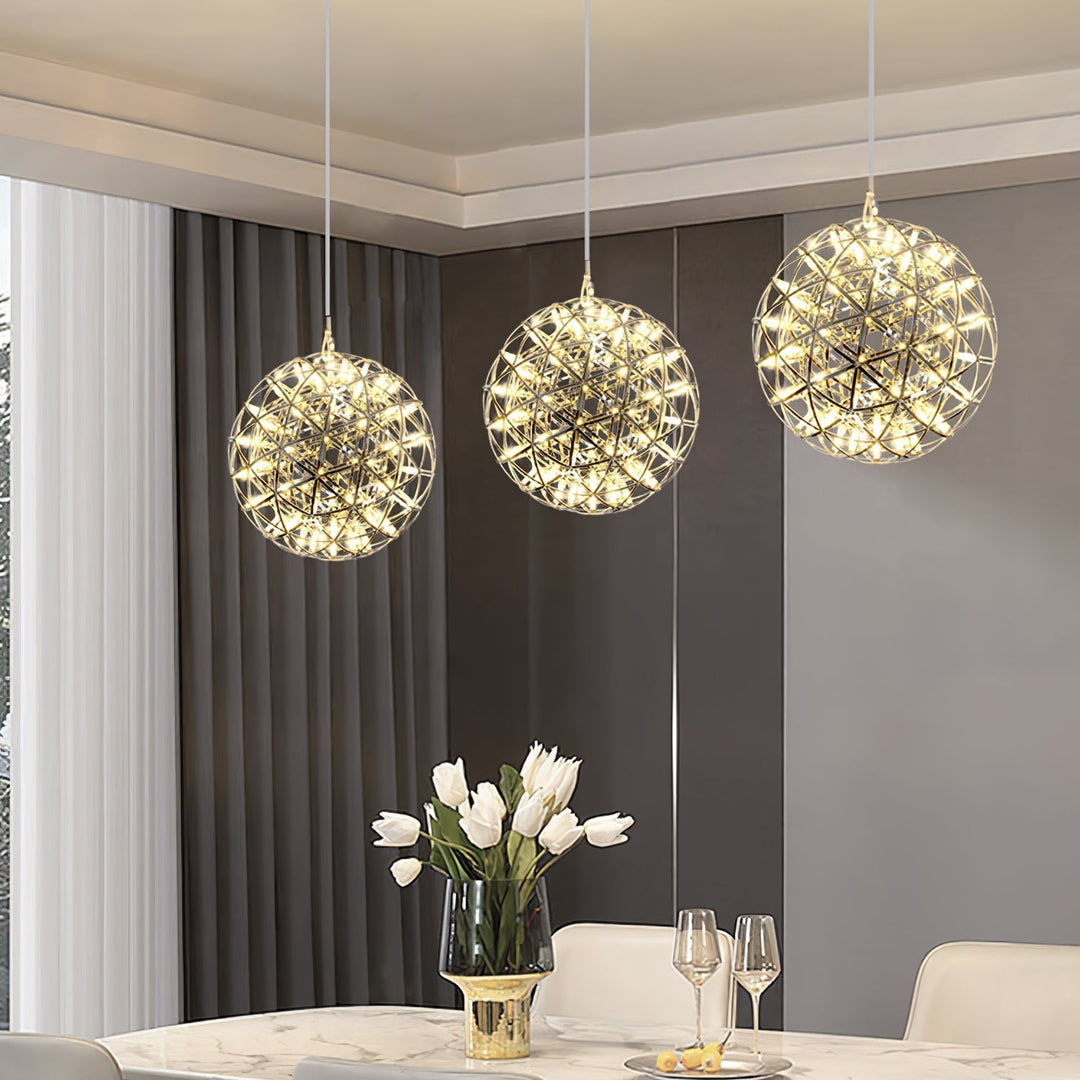 Złota Lampa Wisząca Spark Ball