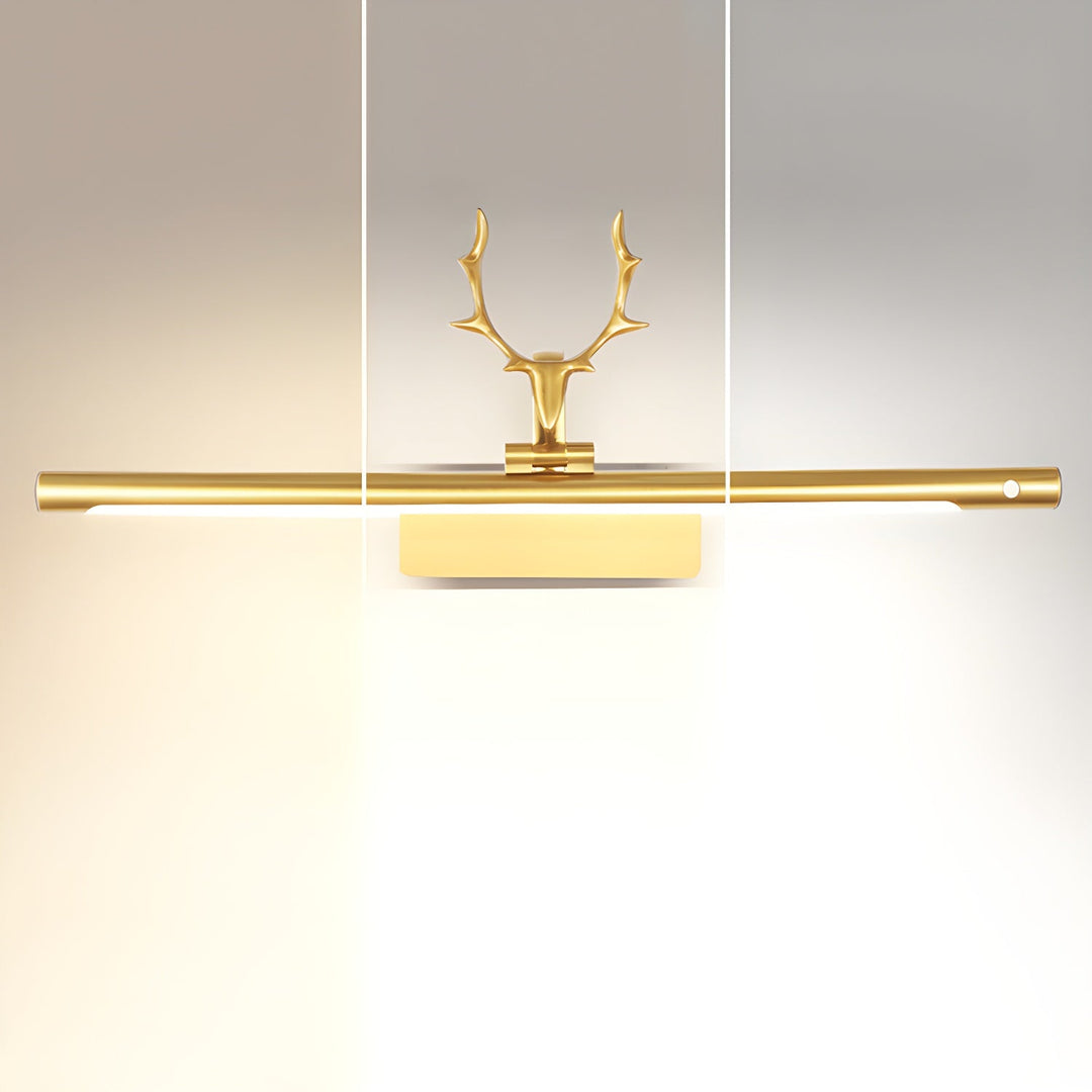 Lampa Ścienna z Rogiem Jelenia