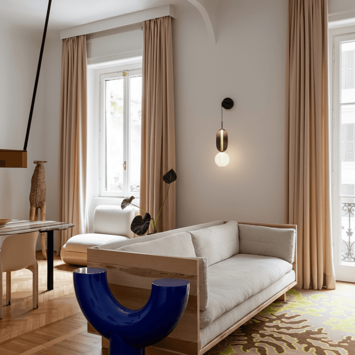 Lampa Ścienna z Kandyzowanego Szkła