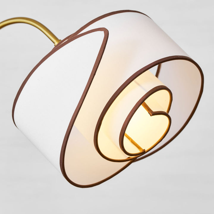 Lampa podłogowa Stelmo z zakrzywioną szyją