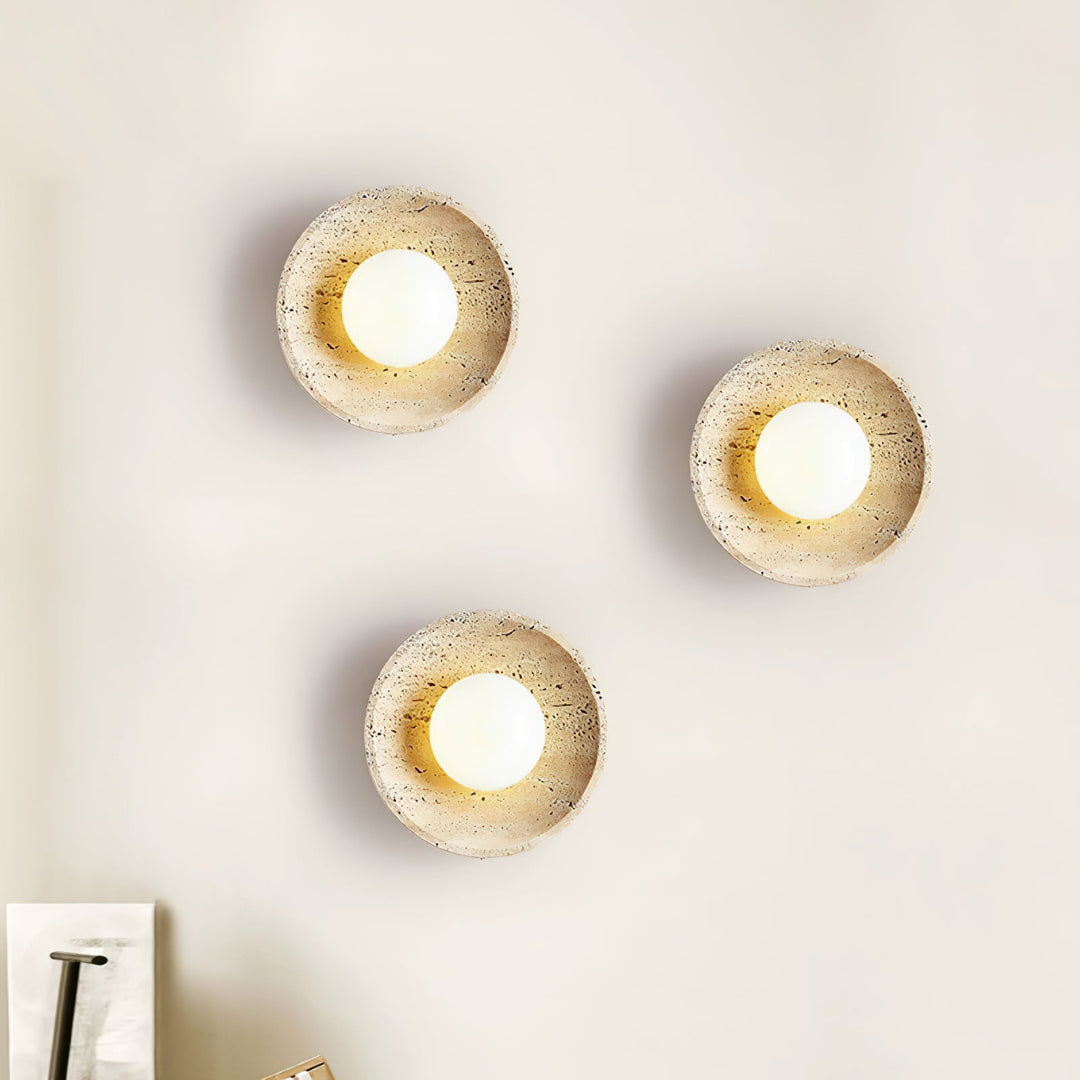 Lampa Ścienna Stone Eclipse z wtyczką