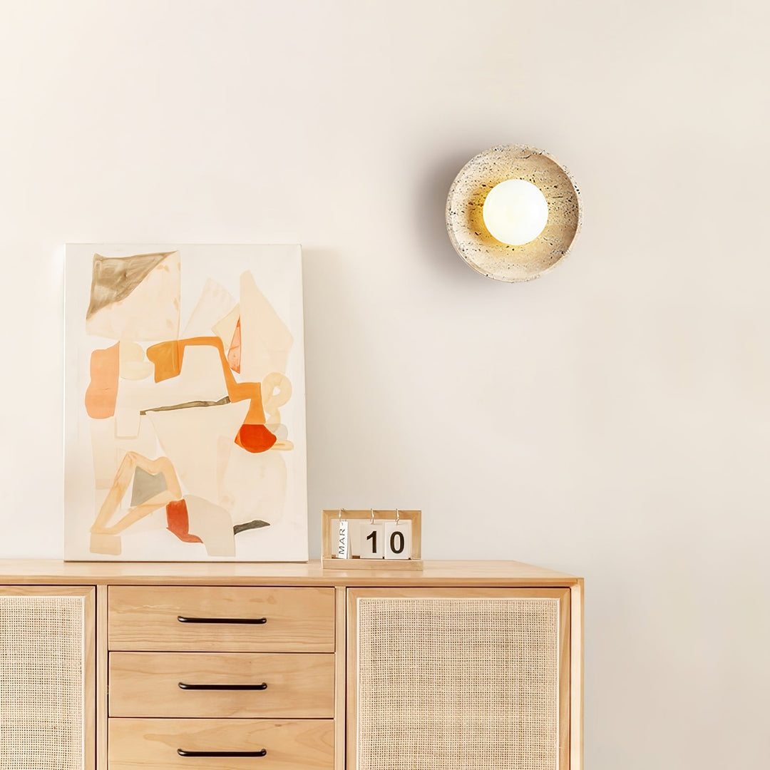 Lampa Ścienna Stone Eclipse z wtyczką