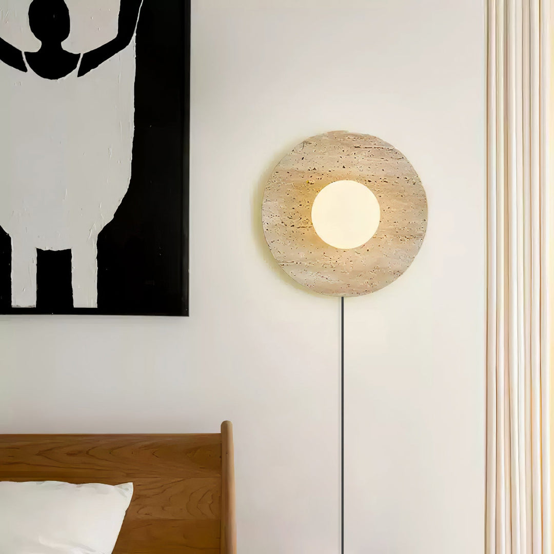 Lampa Ścienna Stone Eclipse z wtyczką