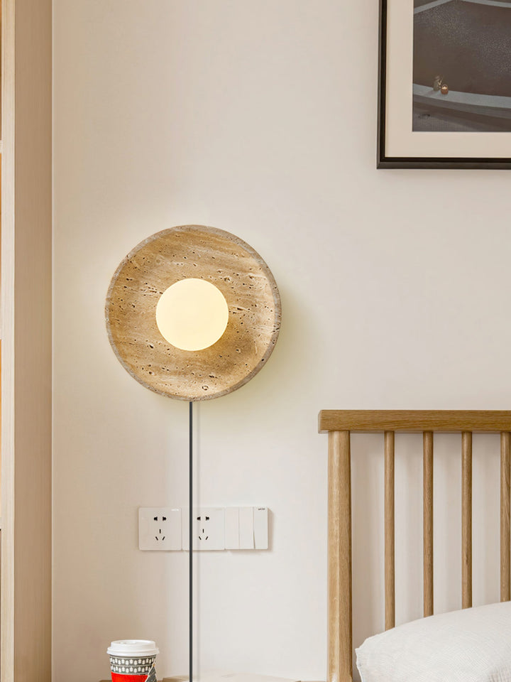 Lampa Ścienna Stone Eclipse z wtyczką