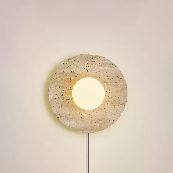 Lampa Ścienna Stone Eclipse z wtyczką