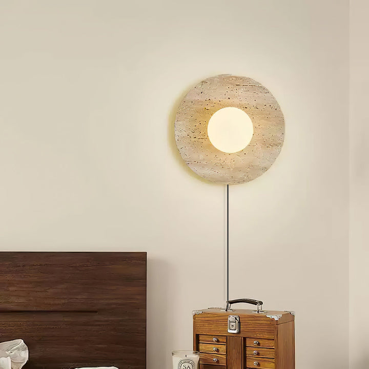 Lampa Ścienna Stone Eclipse z wtyczką