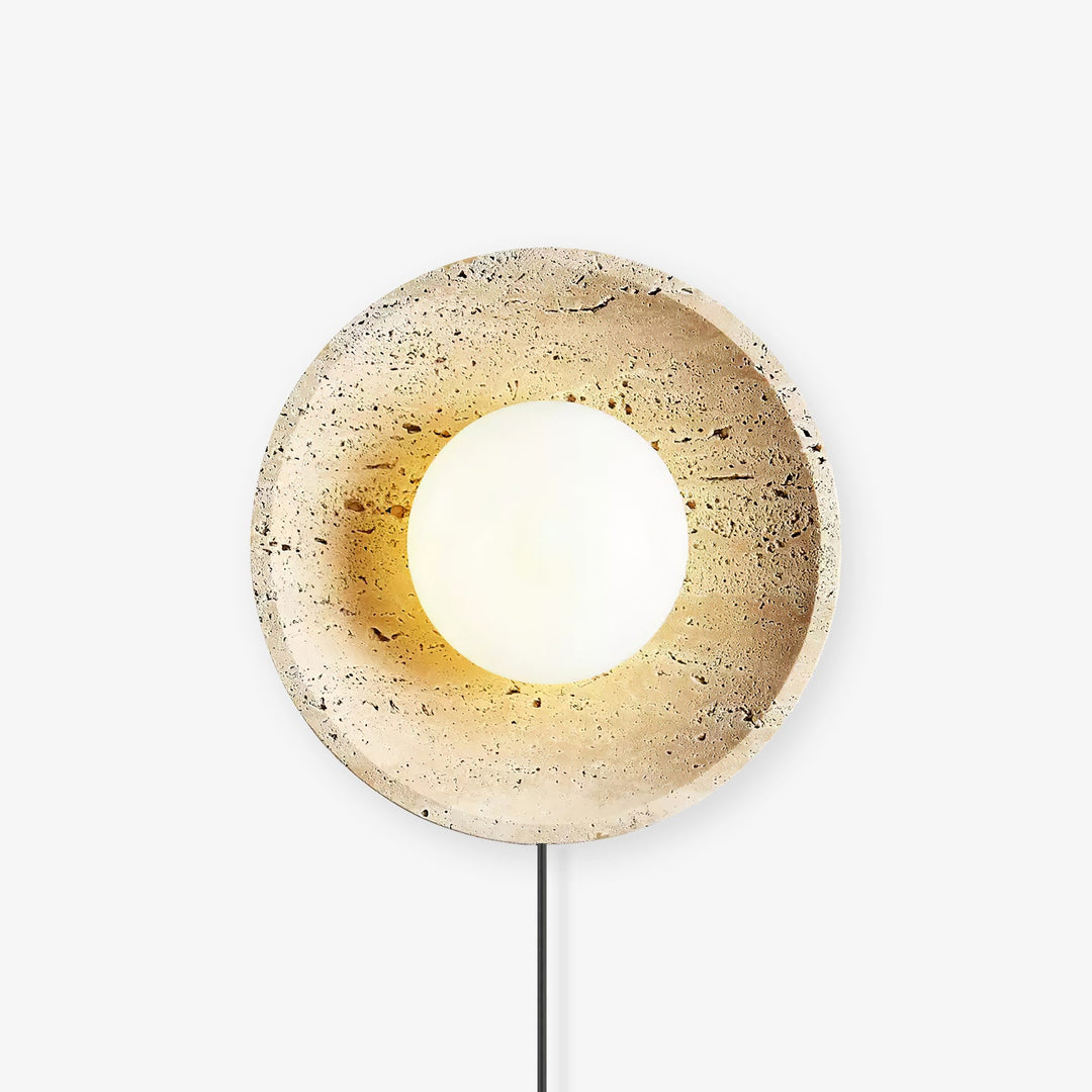Lampa Ścienna Stone Eclipse z wtyczką