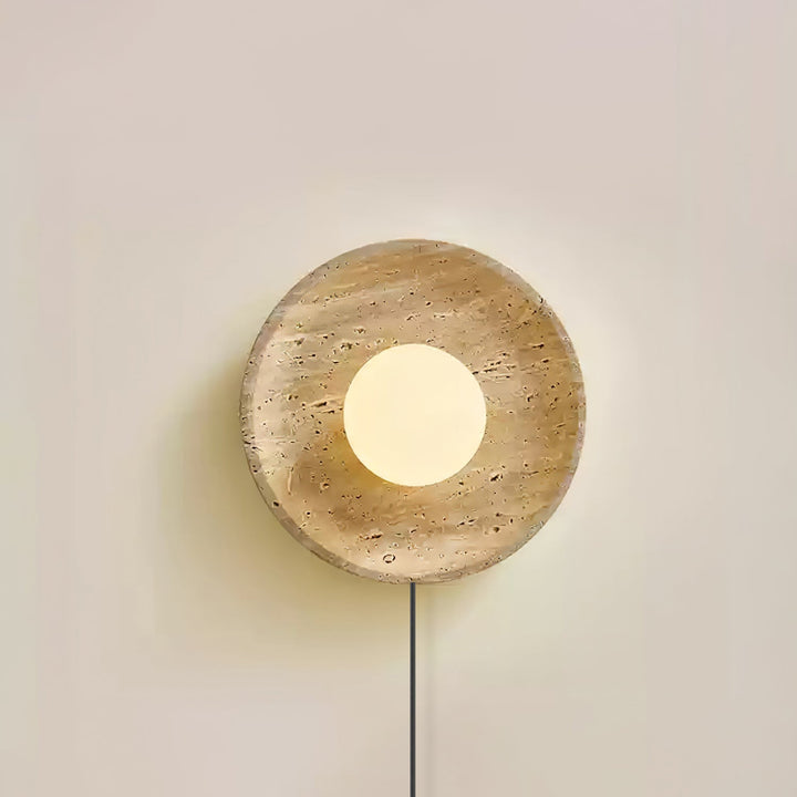 Lampa Ścienna Stone Eclipse z wtyczką