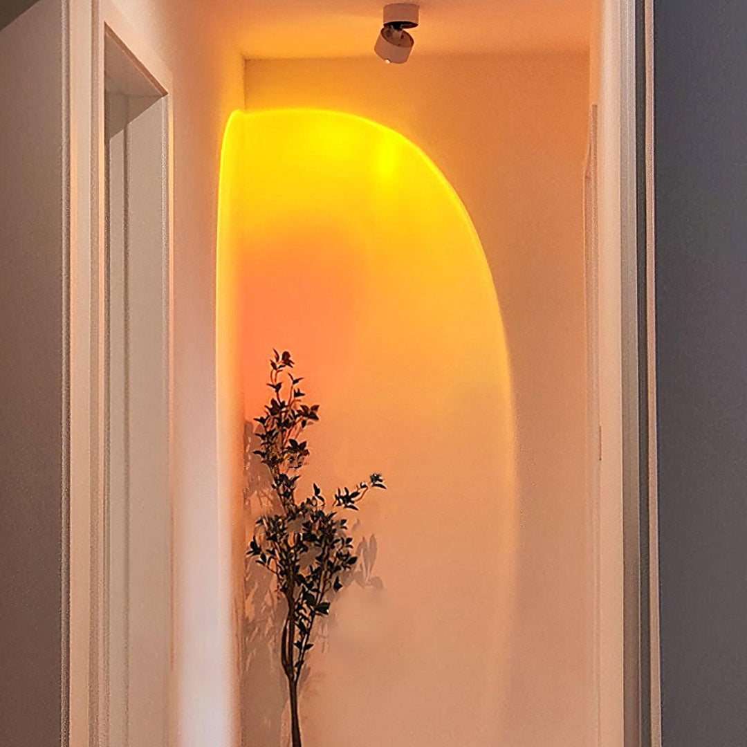 Regulowana Lampa LED w Stylu Zachodu Słońca