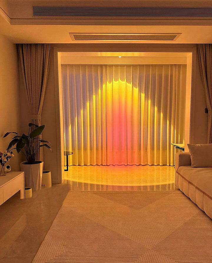 Regulowana Lampa LED w Stylu Zachodu Słońca