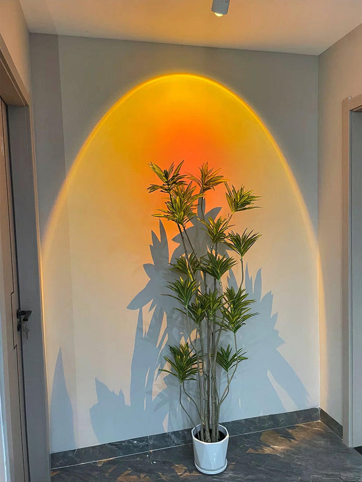 Regulowana Lampa LED w Stylu Zachodu Słońca