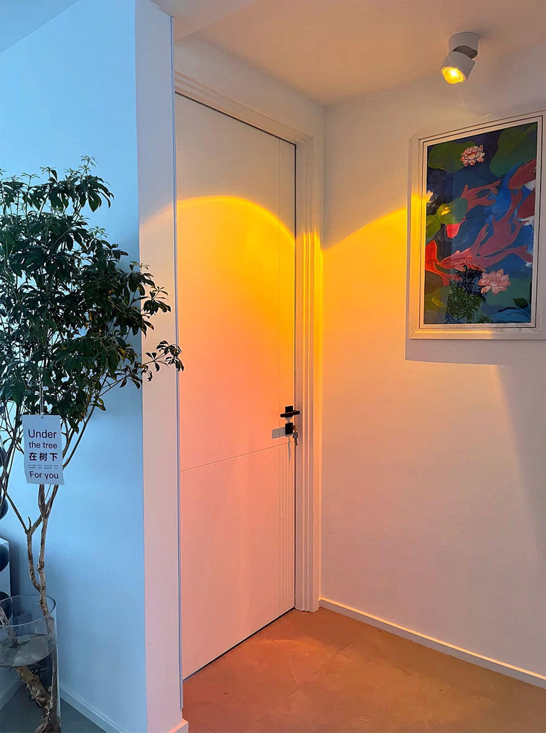 Regulowana Lampa LED w Stylu Zachodu Słońca