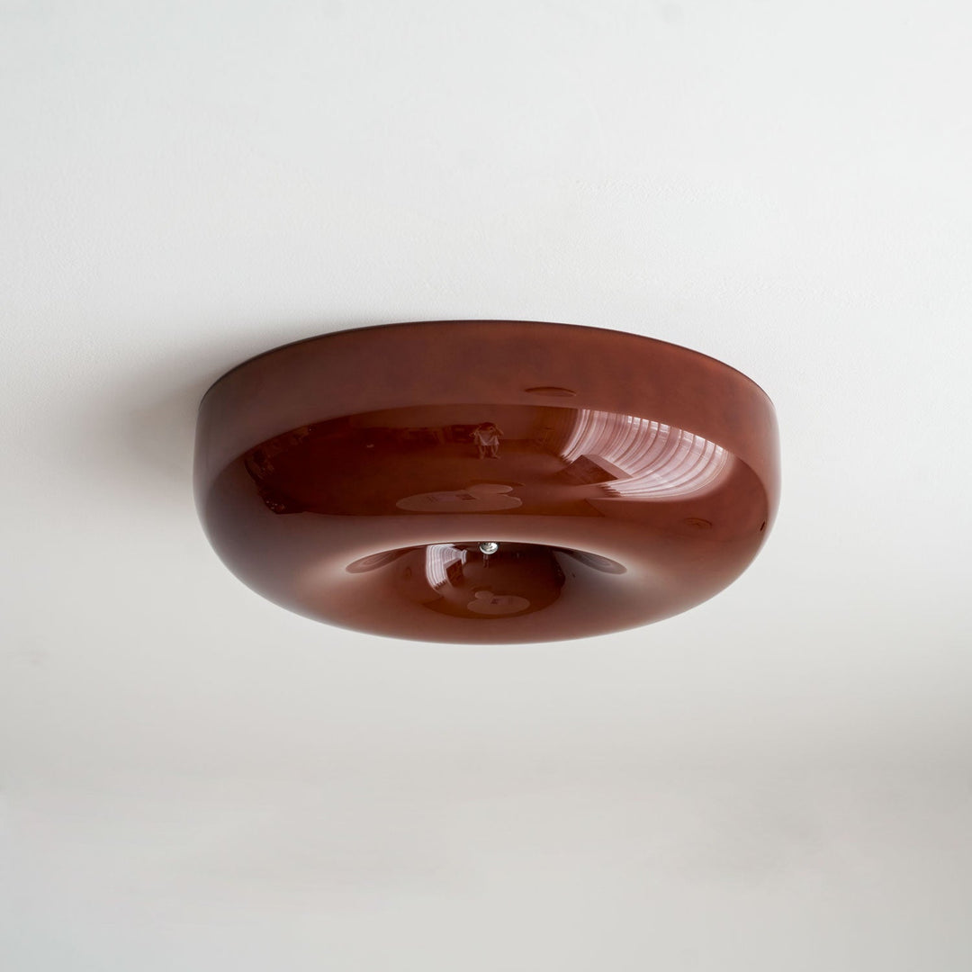 Szklana lampa sufitowa Swirl