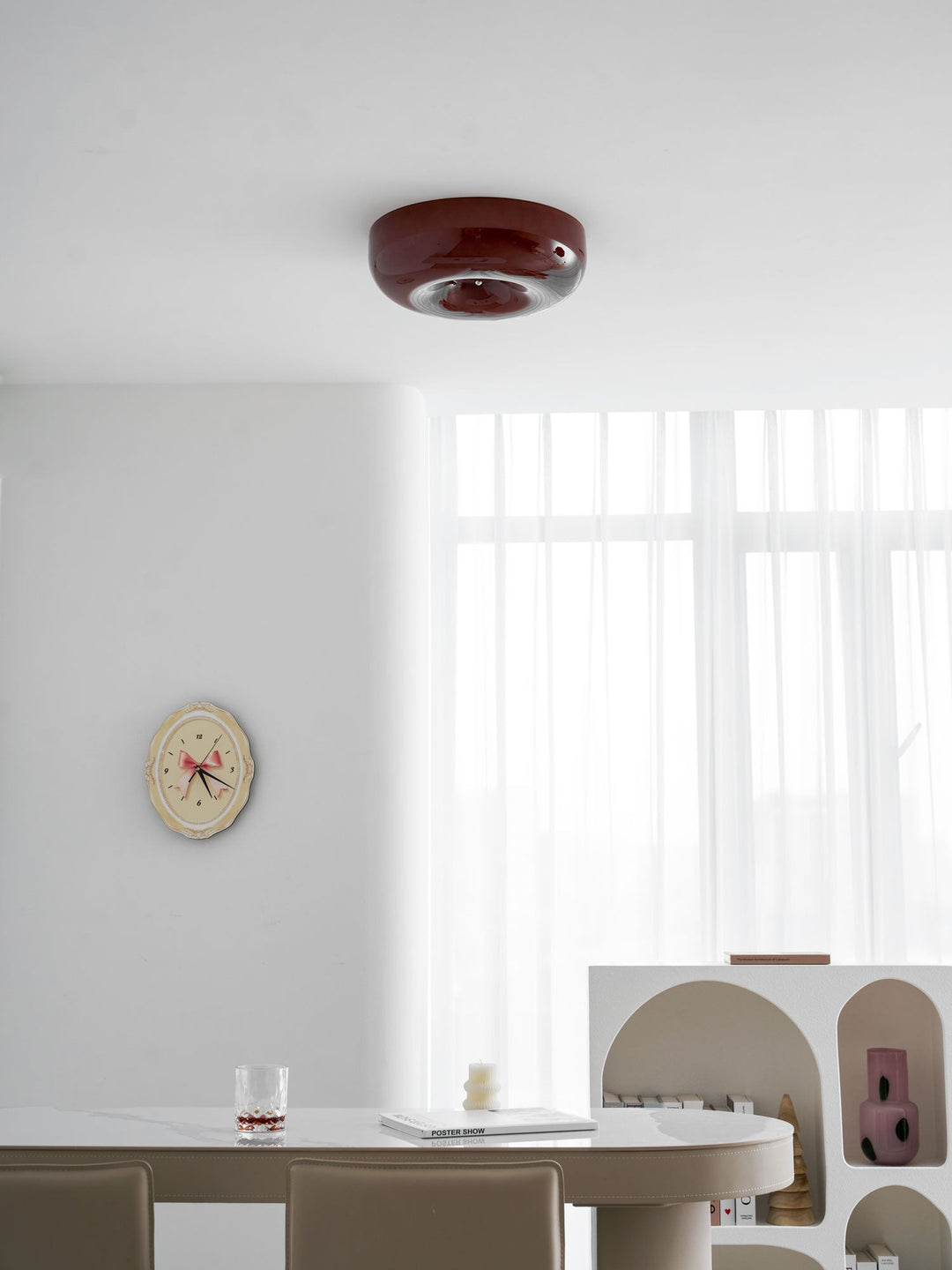Szklana lampa sufitowa Swirl