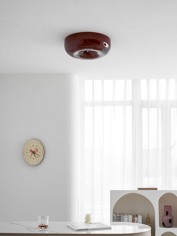 Szklana lampa sufitowa Swirl