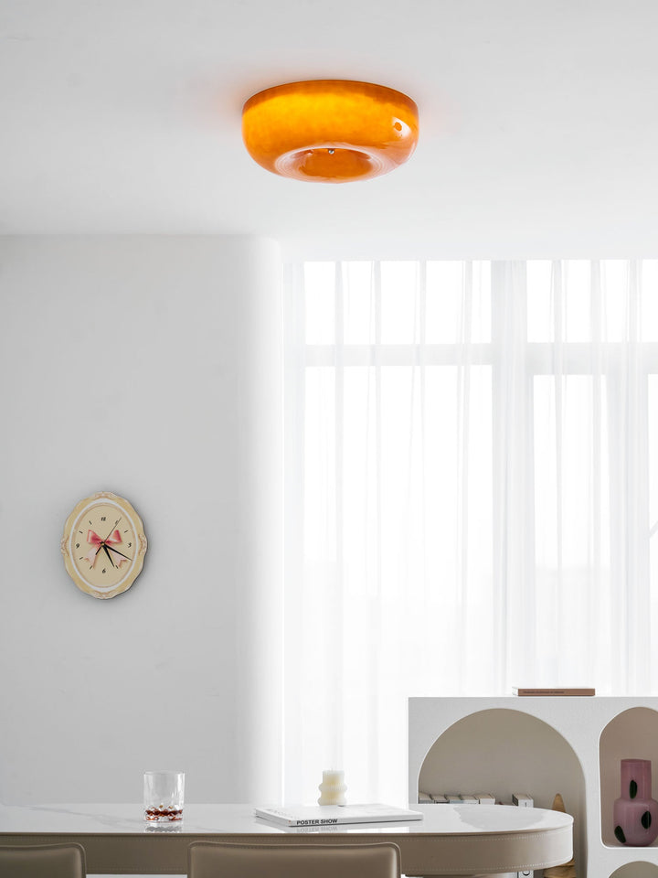 Szklana lampa sufitowa Swirl
