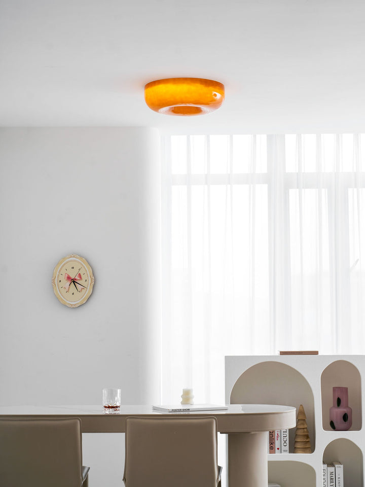 Szklana lampa sufitowa Swirl