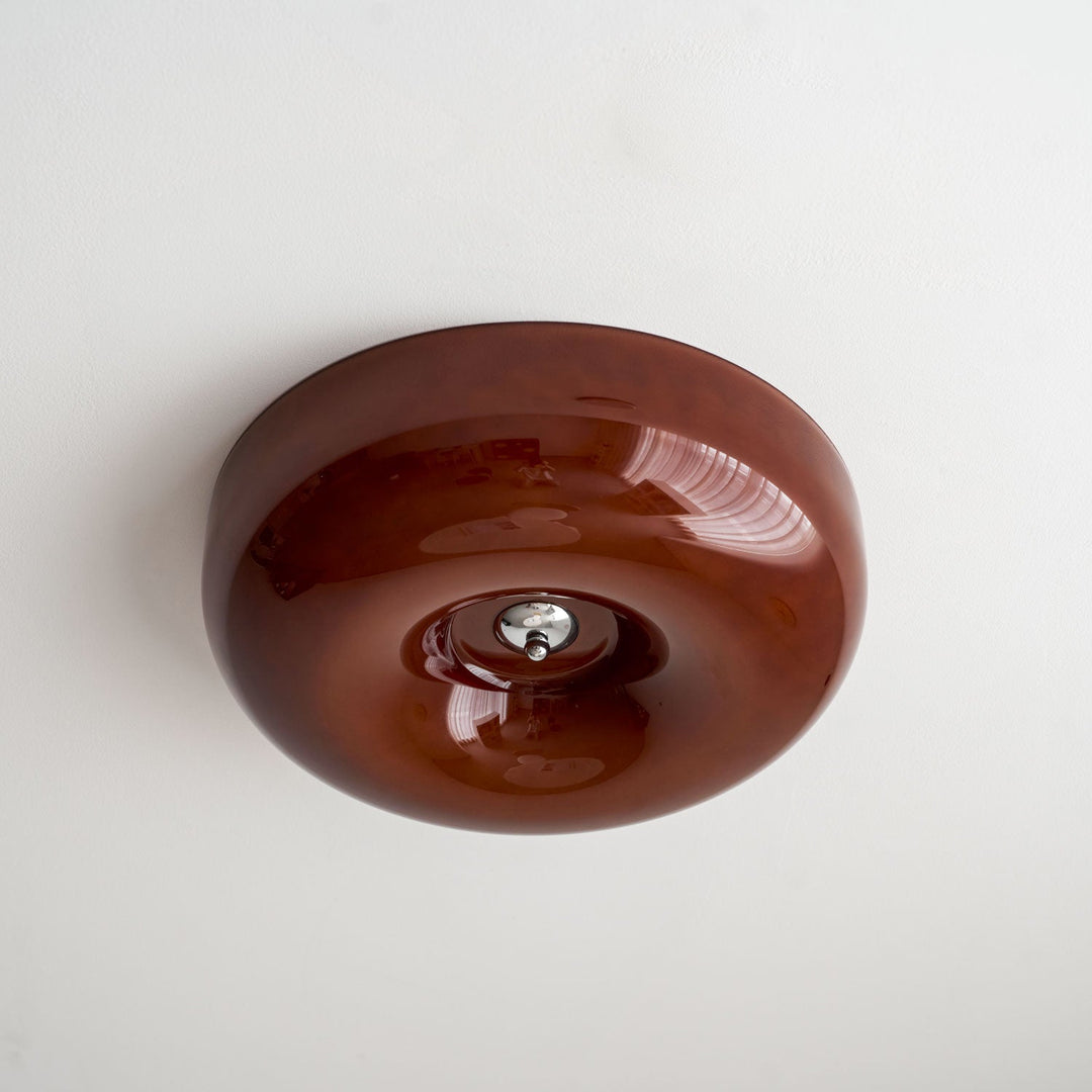 Szklana lampa sufitowa Swirl