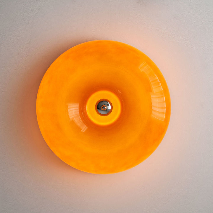 Szklana lampa sufitowa Swirl