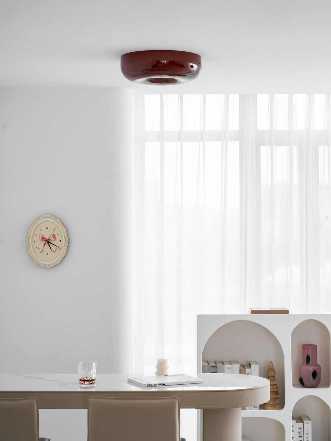Szklana lampa sufitowa Swirl
