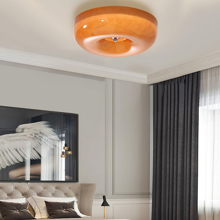 Szklana lampa sufitowa Swirl