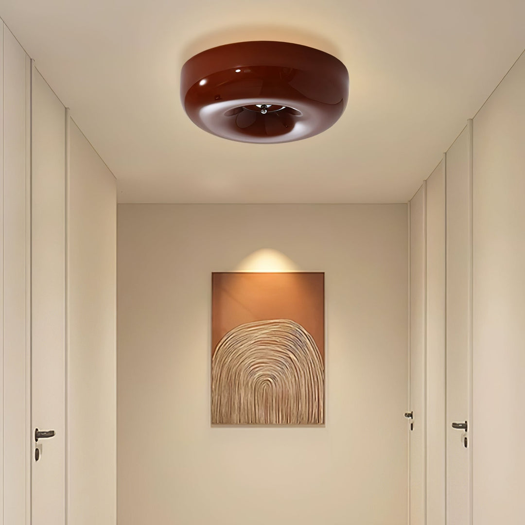 Szklana lampa sufitowa Swirl