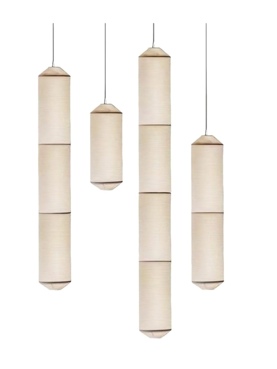 Lampa wisząca Tekio z imitacji jedwabiu