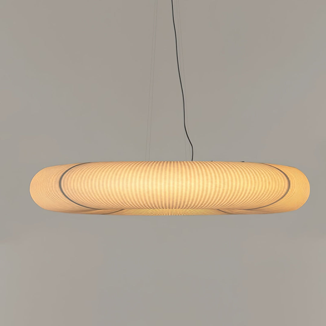 Lampa wisząca Tekio z imitacji jedwabiu