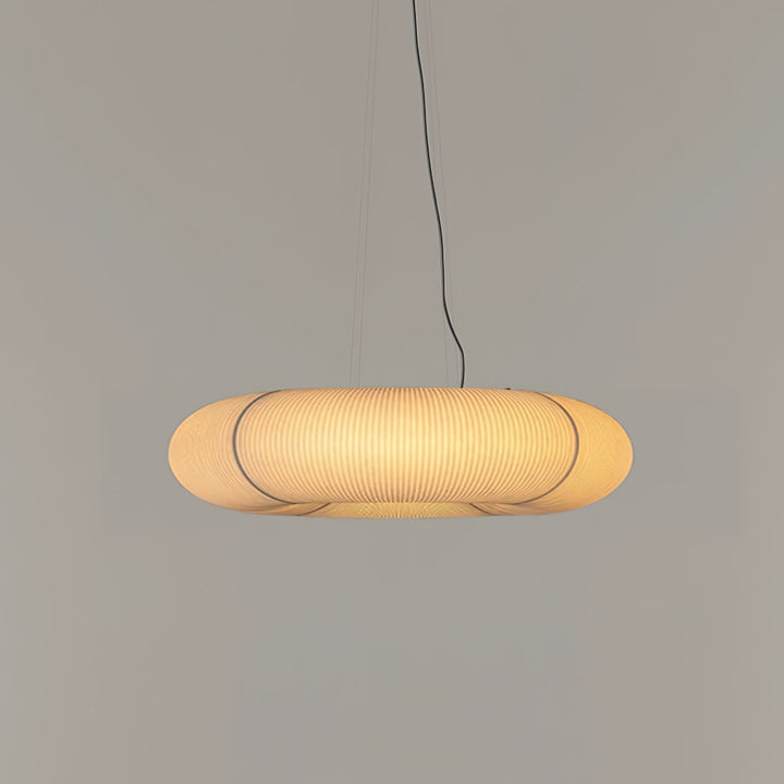 Lampa wisząca Tekio z imitacji jedwabiu