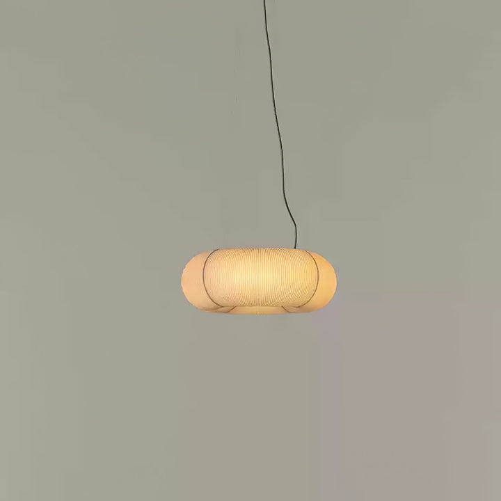 Lampa wisząca Tekio z imitacji jedwabiu