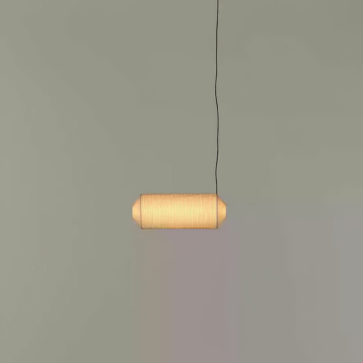 Lampa wisząca Tekio z imitacji jedwabiu
