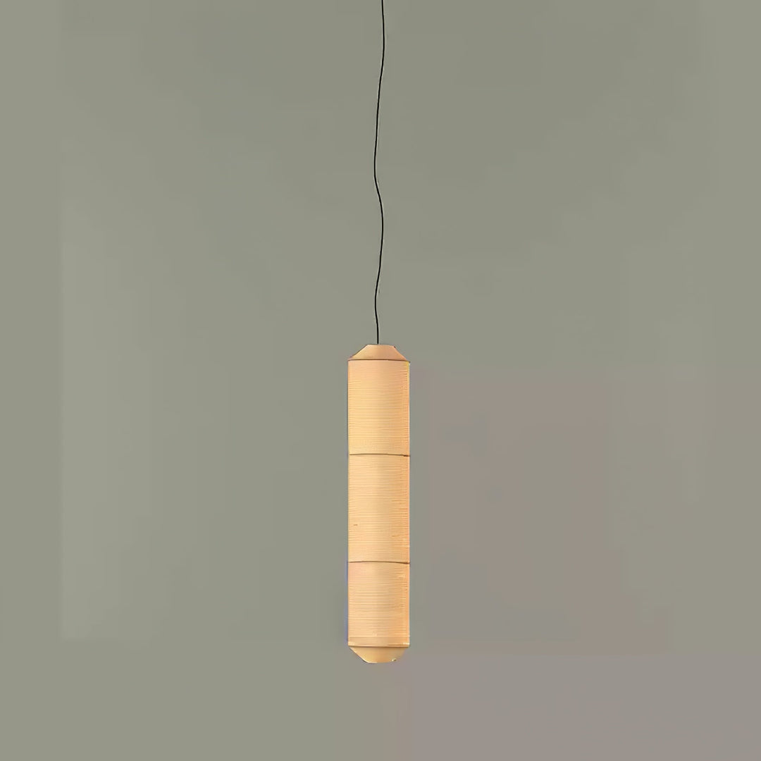 Lampa wisząca Tekio z imitacji jedwabiu