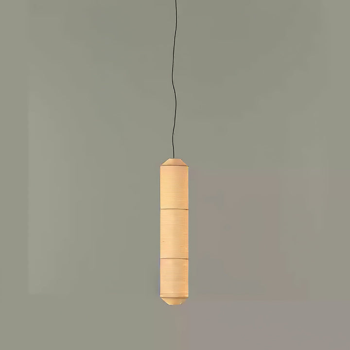 Lampa wisząca Tekio z imitacji jedwabiu