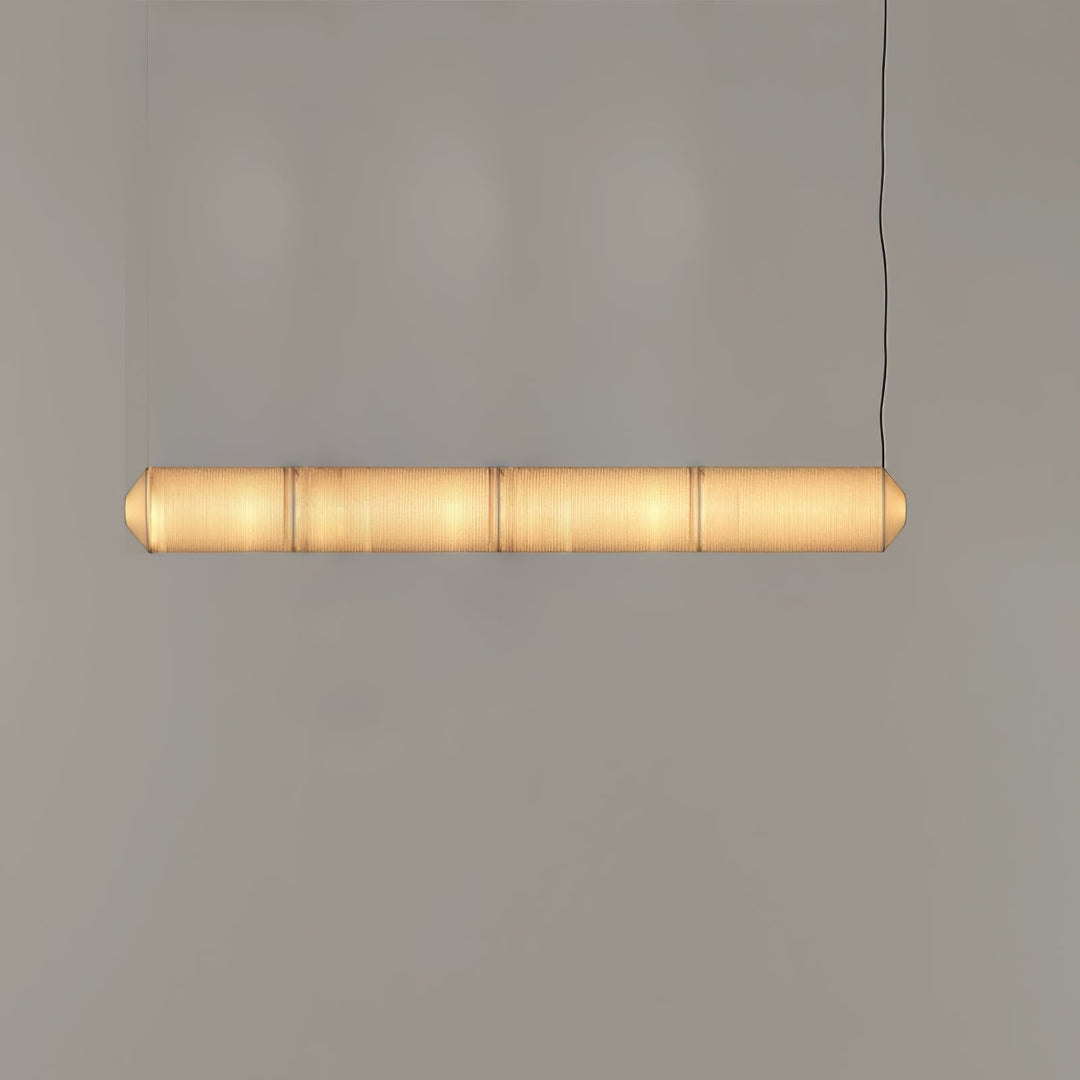Lampa wisząca Tekio z imitacji jedwabiu