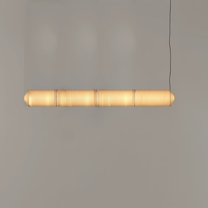 Lampa wisząca Tekio z imitacji jedwabiu