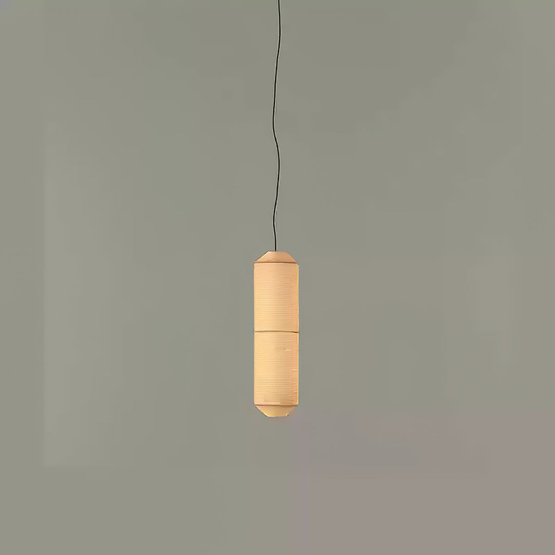 Lampa wisząca Tekio z imitacji jedwabiu