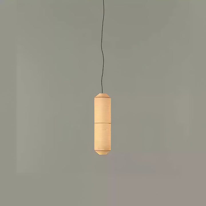 Lampa wisząca Tekio z imitacji jedwabiu