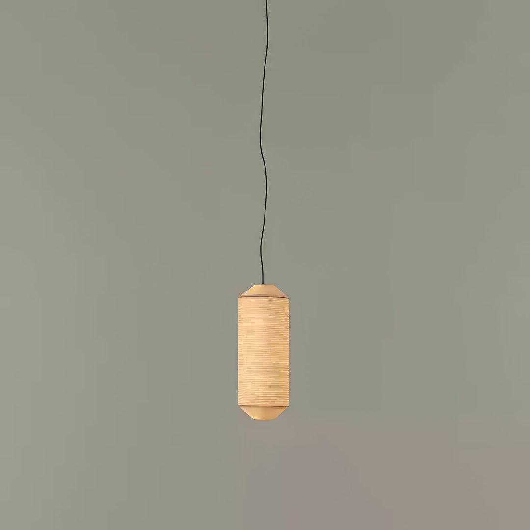 Lampa wisząca Tekio z imitacji jedwabiu